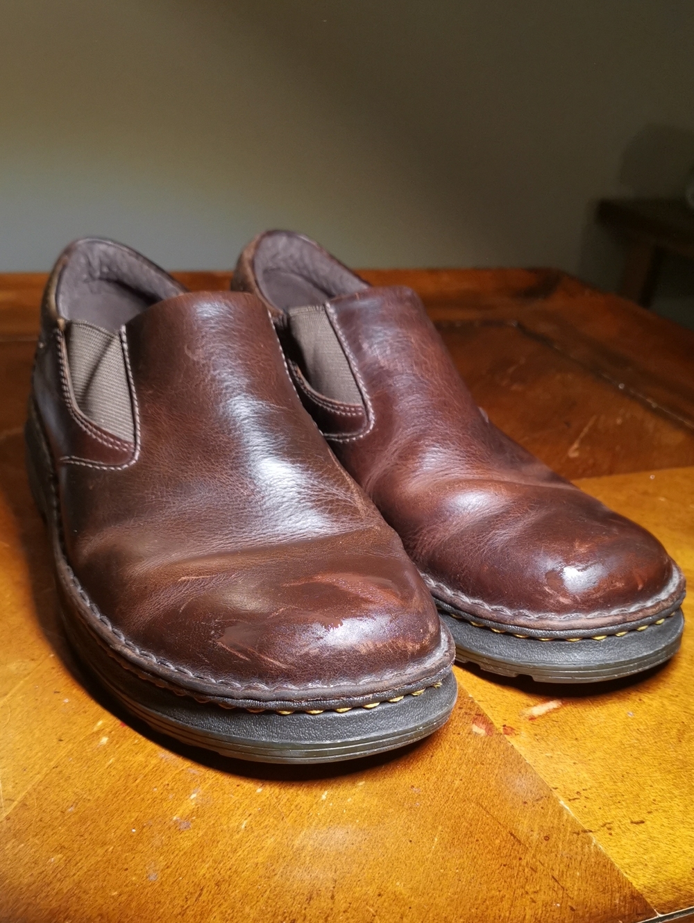 Dr. Martens Brown Slip-on Shoes